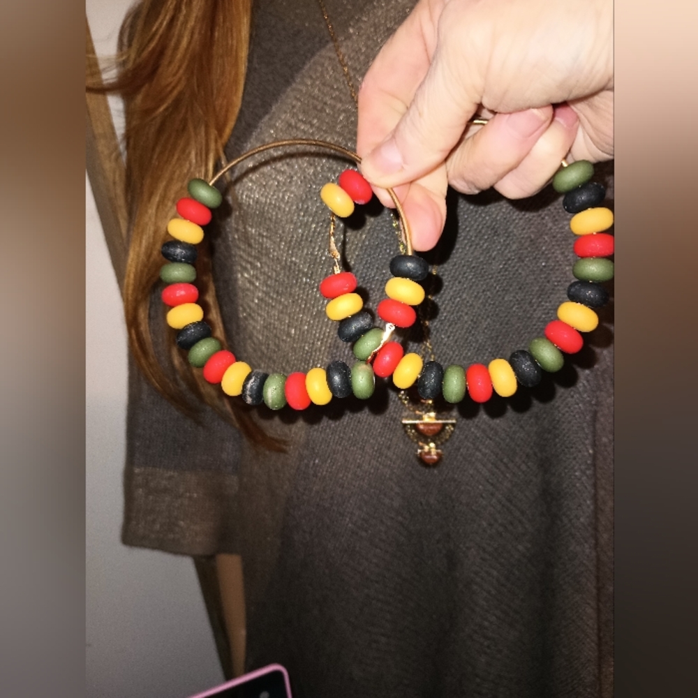 LARGE HOOP EARRINGS!